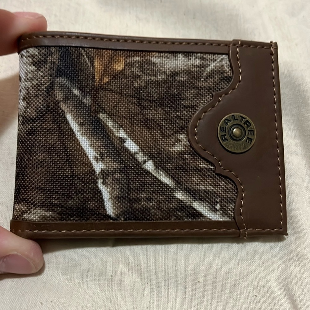 Realtree Brown Wallet Genuine Leather